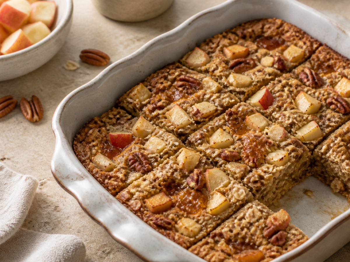 Gebakken havermout met appeljam